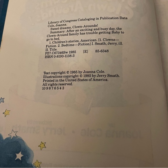 Book sweet dreams clown around by Joanne Cole - Picture 6 of 6